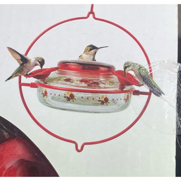Hummingbird Feeder Decorative Glass Top-Fill - Picture 2 of 6